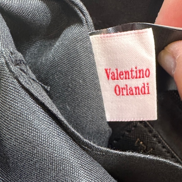 Valentino Orlandi Black Nylon Shoulder Bag with Removable Pouch - Picture 10 of 11